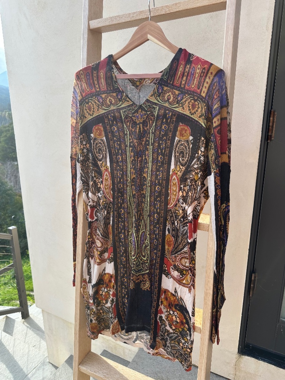 Etro Dress Long Sleeve Long Sweater Size S/M